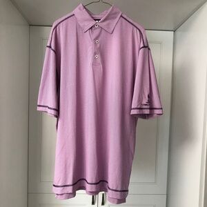 FootJoy Golf Polo Men’s XL Stripe Cobble Beach Club Short Sleeve Shirt
